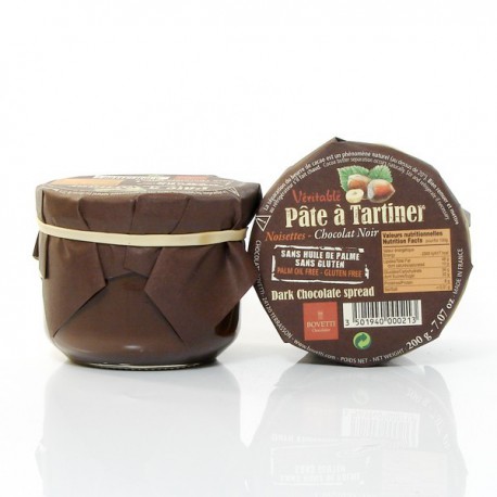 Pâte à tartiner véritable Chocolat Noir et Noisettes 200g Pâte à tartiner véritable Chocolat Noir et Noisettes 200g