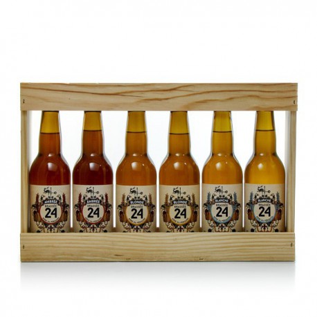 Tiers de mètre en bois de 6 bières brassées de Sarlat 6 X 33cl Tiers de mètre en bois de 6 bières brassées de Sarlat 6 X 33cl