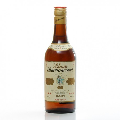 Rhum Barbancourt 4 ans 3 étoiles 43° 70cl Rhum Barbancourt 4 ans 3 étoiles 43° 70cl
