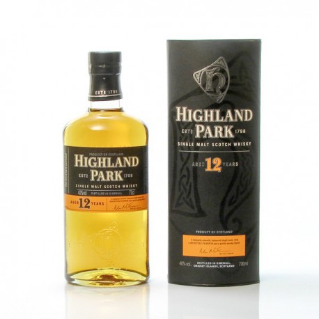 Whisky Highland Park 12ans Single 40° 70cl Whisky Highland Park 12ans Single 40° 70cl