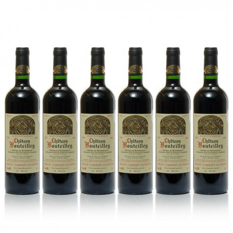 Carton 6 bouteilles de Château Bouteilley 2015 AOC Bordeaux 75cl Carton 6 bouteilles de Château Bouteilley 2015 AOC Bordeaux 75cl