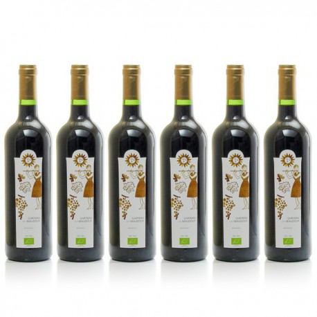 Carton 6 bouteilles de Château Miaudoux AOC Bergerac Rouge 2015 75cl Carton 6 bouteilles de Château Miaudoux AOC Bergerac Rouge 2015 75cl