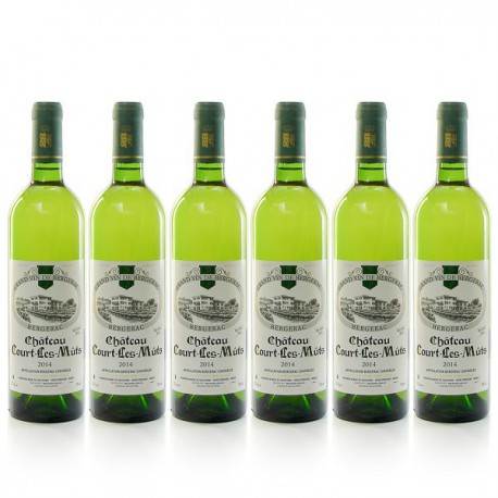 Carton 6 bouteilles de Château Court les Mûts AOC Bergerac sec 2014 75cl Carton 6 bouteilles de Château Court les Mûts AOC Bergerac sec 2014 75cl