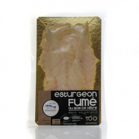 Plaque Esturgeon Fumé Tranché 100 g Plaque Esturgeon Fumé Tranché 100 g