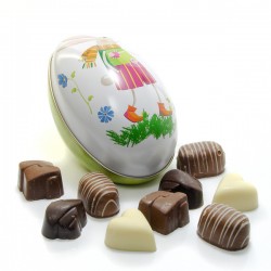 Oeuf de Paques Assortiment de Chocolats Belges 120g - Panier du