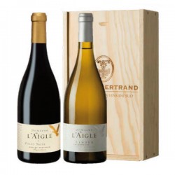 2 Bouteilles Domaine de l'Aigle IGP Haute Vallée de l'Aude AOP Limoux Rouge et Blanc 2 x 75cl