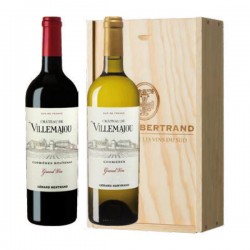 2 Bouteilles Château de Villemajou AOP Corbières / Corbières Boutenac Rouge et Blanc 2 x 75cl