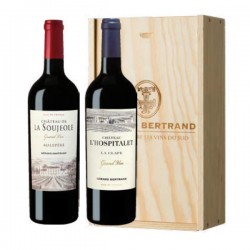 2 Bouteilles Château de la Soujeole et Château l'Hospitalet AOP Malepère / AOP La Clape Rouge 2 x 75cl