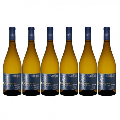 Carton de 6 bouteilles de Domaine du Tariquet Chardonnay Tête de Cuvée 2020, 75cl