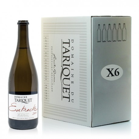 Carton De 6 Bouteilles Du Domaine Tariquet Entracte Effervescent Brut IGP Côtes De Gascogne 2021 6x75cl