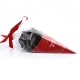 Cornet Chocolat Noir Coeur Orange Festif 65g