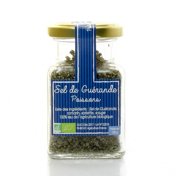 Sel de Guérande aromatisé aux herbes spécial poisson — Artisans du sel