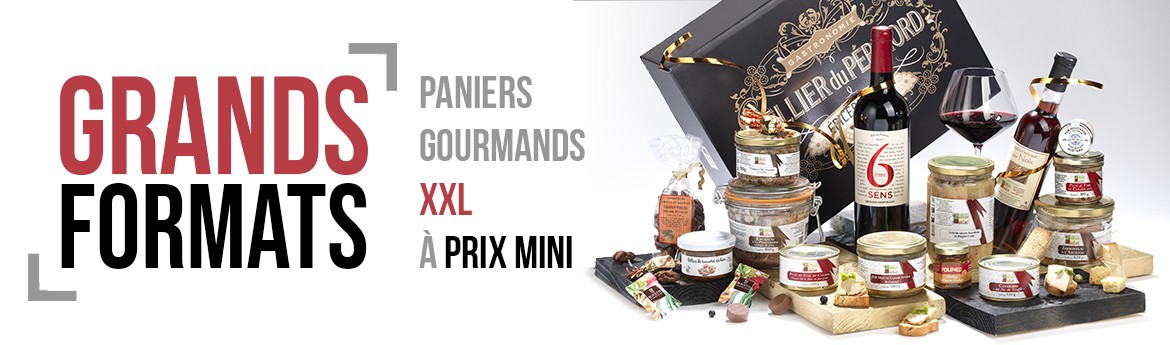 Offrez nos Paniers Gourmands Grand Format, pour un maximum de plaisir !