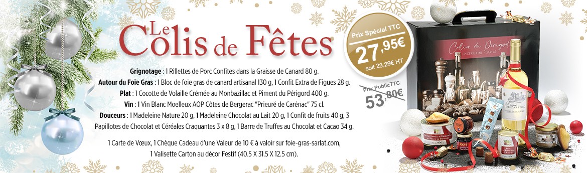 Panier Gourmand "Colis de Fêtes" à 30€ TTC