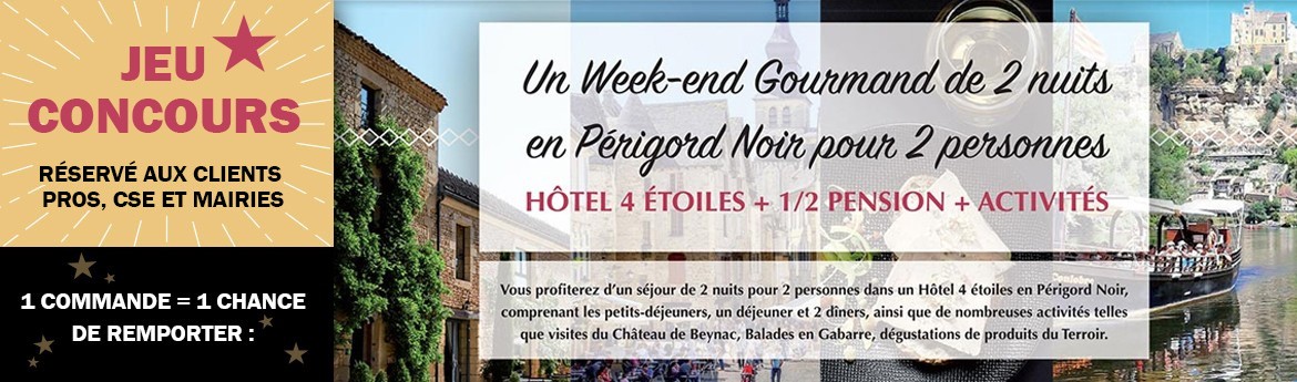 Jeu Concours : Gagnez un week-end de 2 nuits en Périgord Noir pour 2 personnes