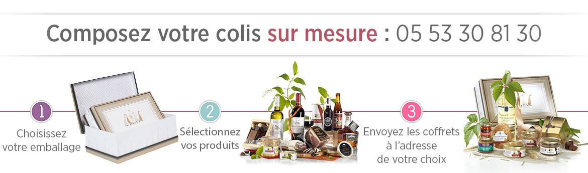 Composez votre colis sur mesure