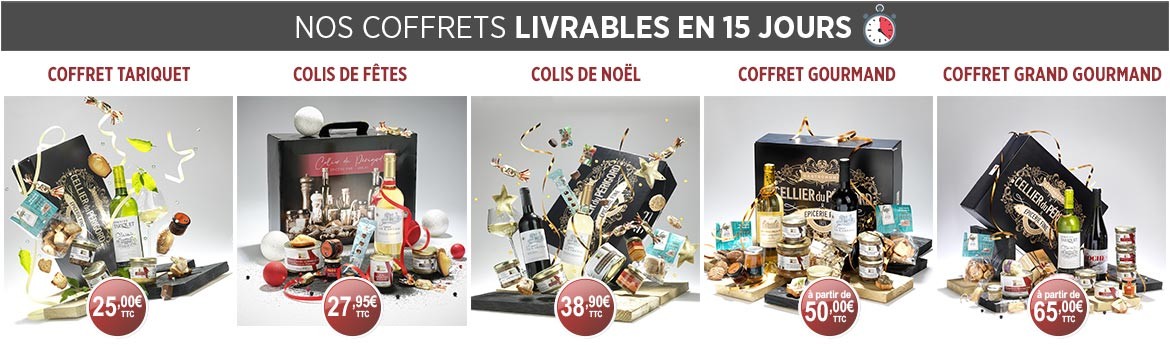 Nos coffrets livrables en 15 jours