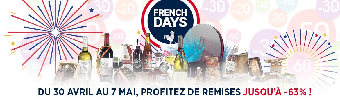 Durant les French Days du 30 avril au 7 mai, Profitez de remises jusqu’à -63% !
